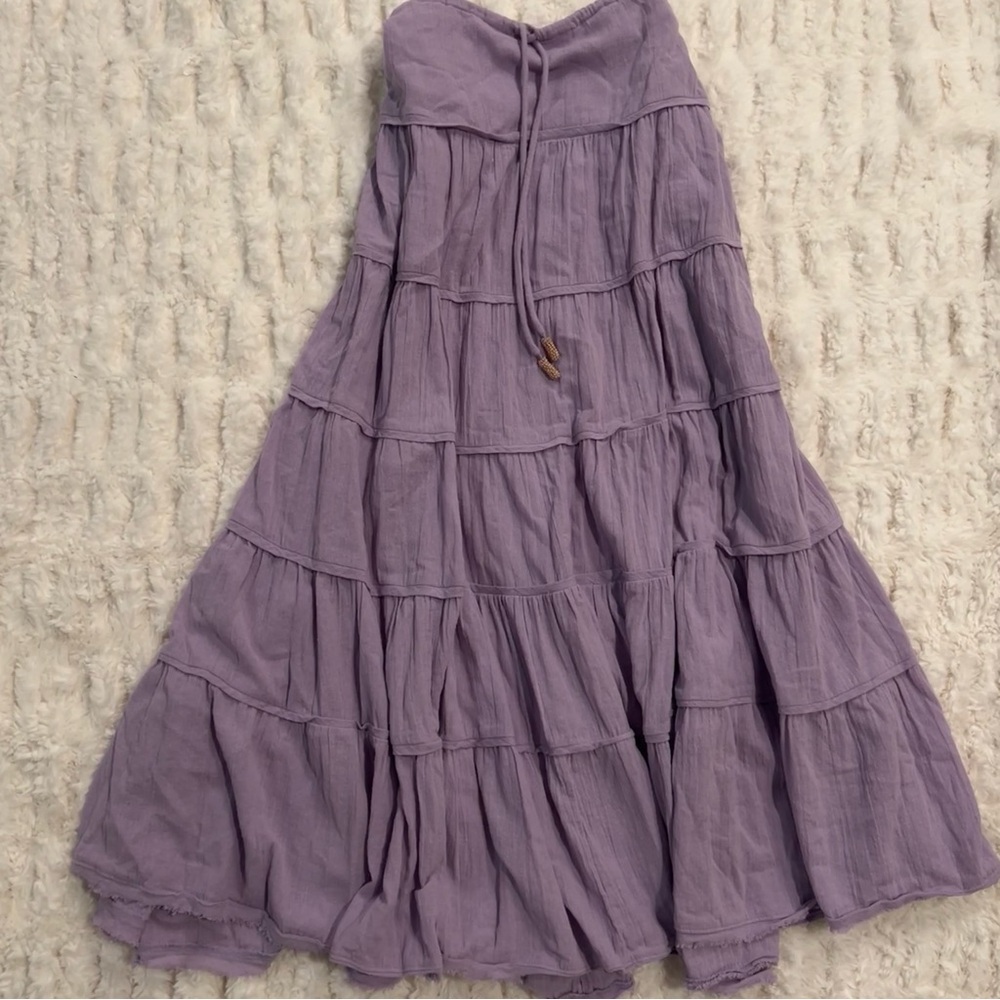 Free People Simply Smitten Maxi Skirt Size XS Purple